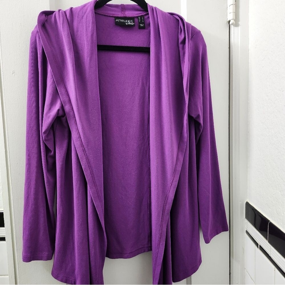 Attitudes Purple Cardi - Small